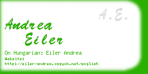 andrea eiler business card